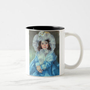 Margot in Blue, Mary Cassatt Two-Tone Coffee Mug