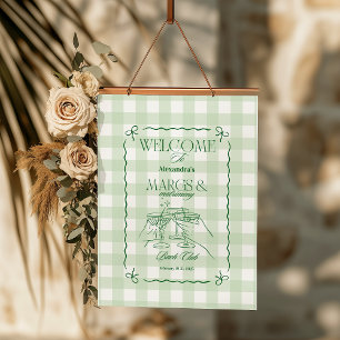 Margs And Matrimony Bachelorette Hanging Tapestry
