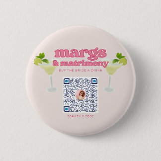 Margs and Matrimony Bachelorette Party QR Code Pin