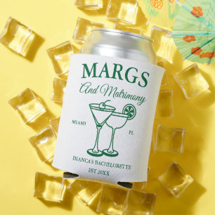 Margs and Matrimony Beach Bachelorette party Can Cooler