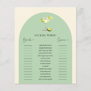 Margs and Matrimony Bridal Shower Guess Who Game