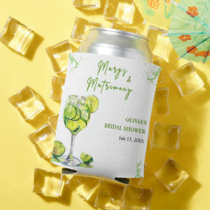 Margs and Matrimony Cocktail Bridal Shower Can Cooler