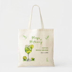Margs and Matrimony Cocktail Bridal Shower  Tote Bag