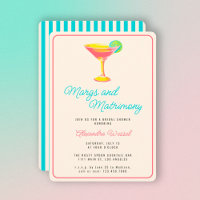 Margs and Matrimony Cocktails Retro Bridal Shower