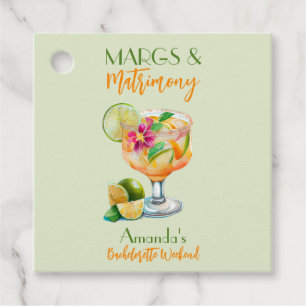 Margs and Matrimony Tequila & Fiesta Bachelorette Favour Tags