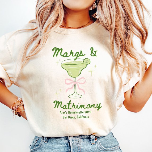 Margs & Matrimony Bachelorette Custom Tee (Creator Uploaded)