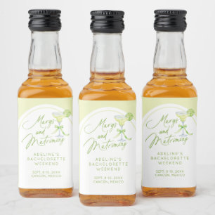 Margs Matrimony Bachelorette Personalised Liquor Bottle Label