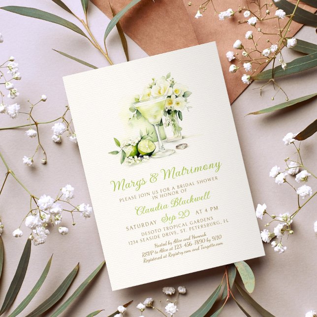 Margs & Matrimony Bridal Shower Invitation (Creator Uploaded)