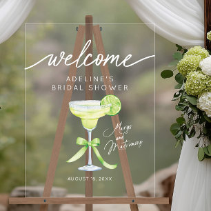 Margs Matrimony Bridal Shower Welcome Acrylic Sign