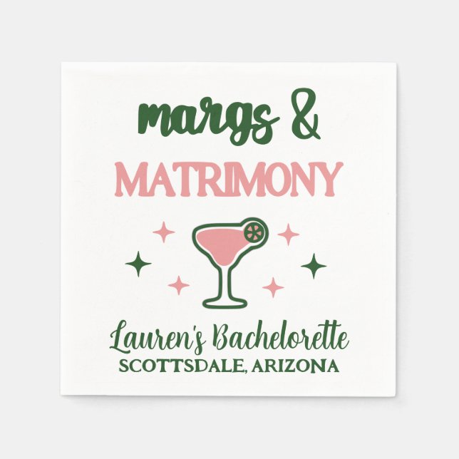 Margs & Matrimony Napkin (Front)