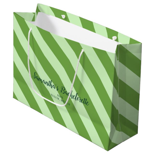 Margs Matrimony Tequila Bridal Shower Bachelorette Large Gift Bag (Front Angled)