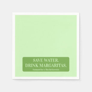 Margs Matrimony Tequila Bridal Shower Bachelorette Napkin