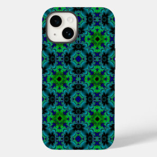 Marguerite , Daisies flowers in green blue black Case-Mate iPhone 14 Case