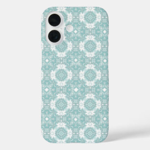 Marguerite , Daisies flowers in ice blue iPhone 16 Case