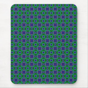 Marguerite , Daisies Flowers in Retro Style Mouse Mat