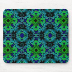 Marguerite , Daisies Flowers in Retro Style Mouse Mat