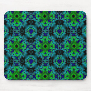 Marguerite , Daisies Flowers in Retro Style Mouse Mat