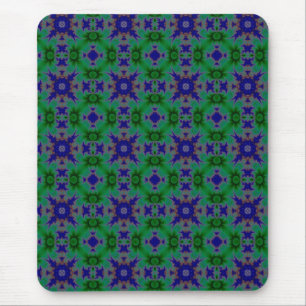 Marguerite , Daisies Flowers in Retro Style Mouse Mat