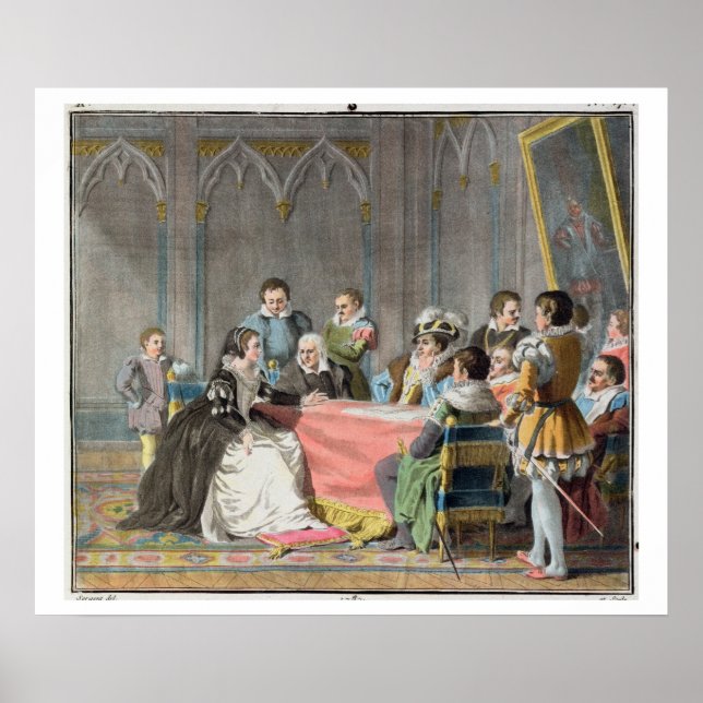 Marguerite de Valois (1553-1615) in front of the S Poster (Front)