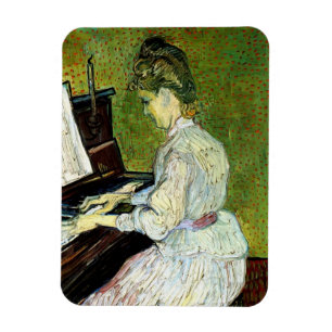 Marguerite Gachet at the Piano by Vincent van Gogh Magnet