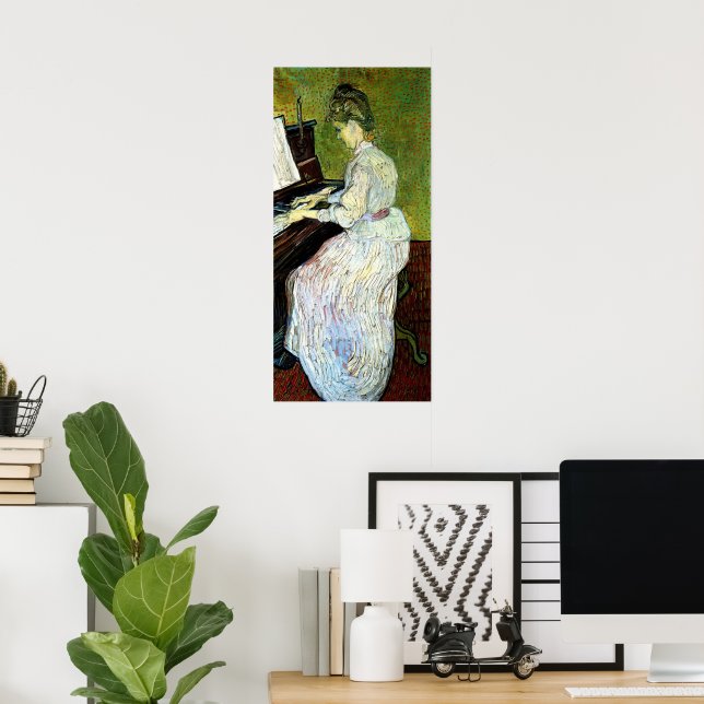 Marguerite Gachet at the Piano by Vincent van Gogh Poster (Home Office)