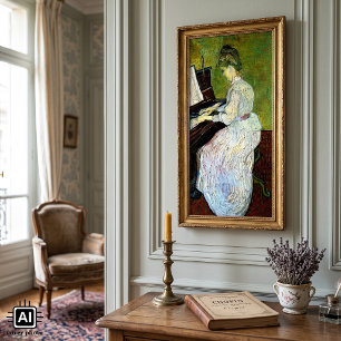 Marguerite Gachet at the Piano by Vincent van Gogh Poster
