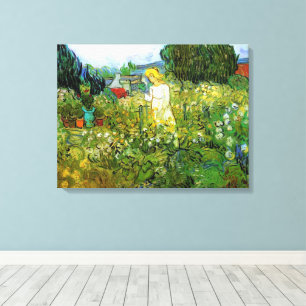 Marguerite Gachet in Garden by Vincent van Gogh Canvas Print