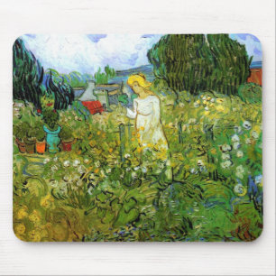 Marguerite Gachet in Garden by Vincent van Gogh Mouse Mat