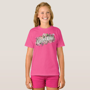 Marguerite Name Vintage Floral Banner Cute & Girly T-Shirt