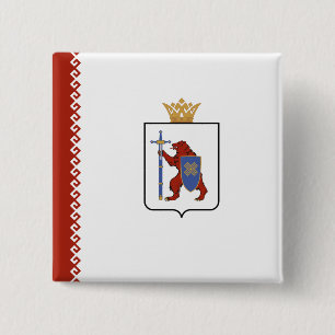 Mari El Flag 15 Cm Square Badge