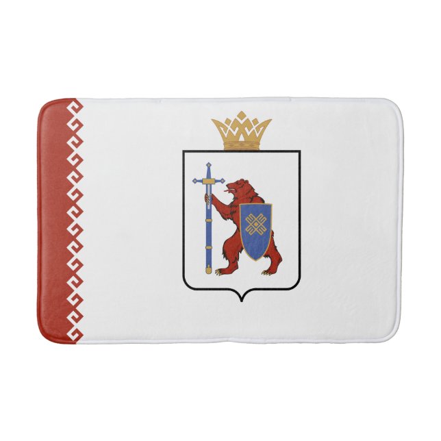 Mari El Flag Bath Mat (Front)