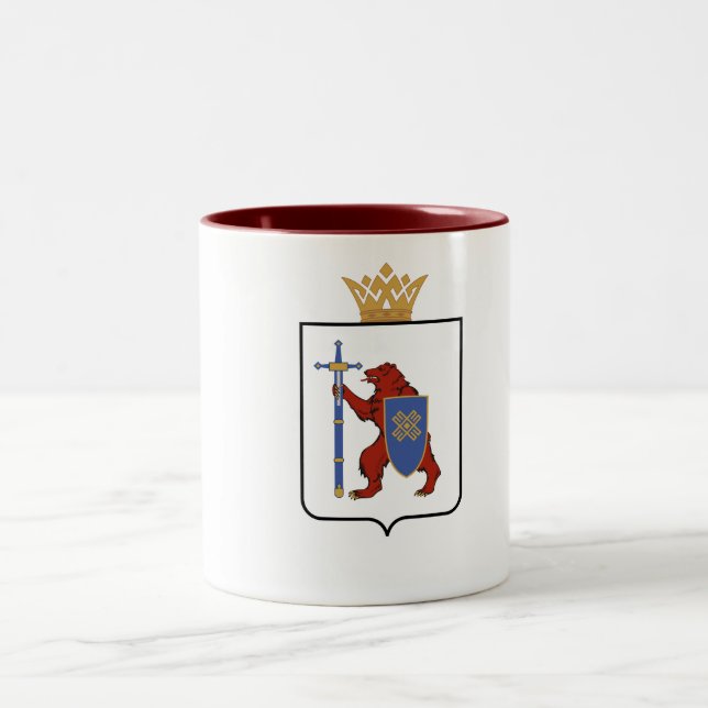 Mari El Flag Two-Tone Coffee Mug (Center)