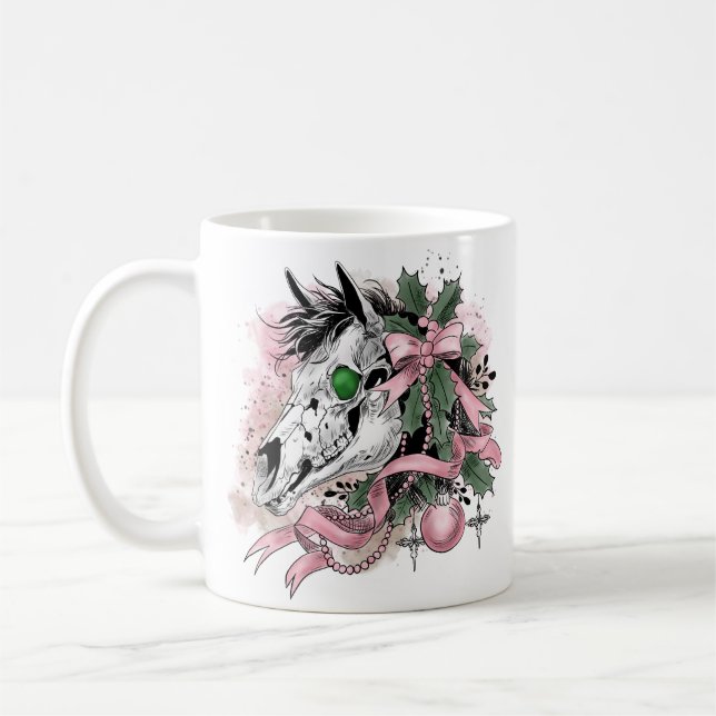 Mari Lwyd Coffee Mug (Left)