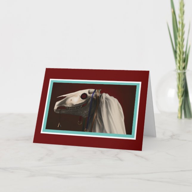 Mari Lwyd Holiday Card (Front)