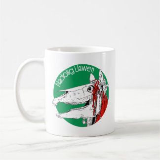 Mari Lwyd Welsh Christmas Coffee Mug