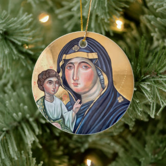 Maria Advocata Nostra Ceramic Tree Decoration