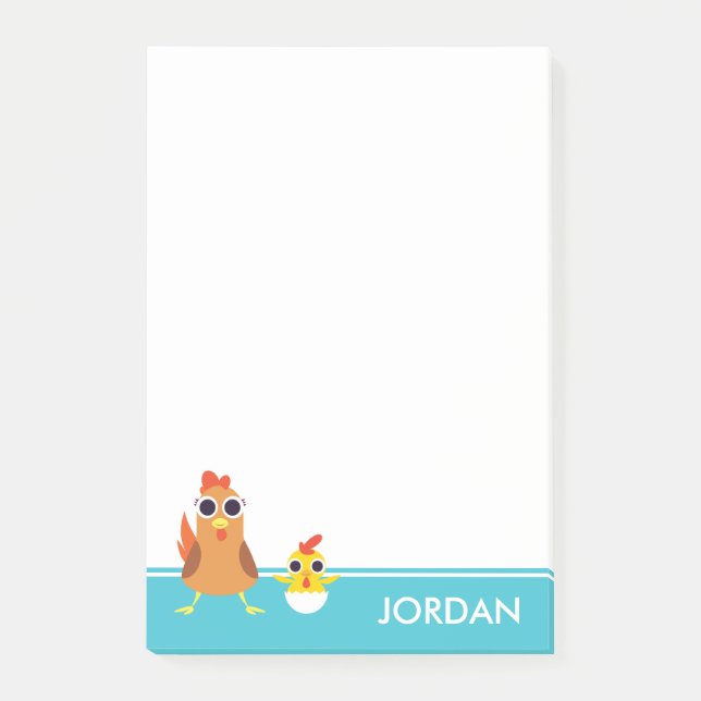 Maria & Bandit the Chickens Post-it Notes (Front)