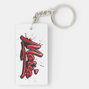 Maria Heart Splash Graffiti trailer Key Ring