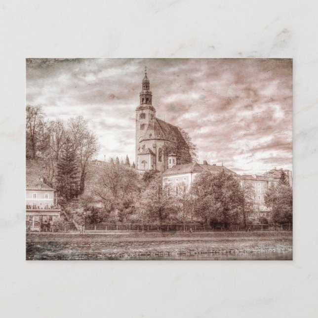 Maria Himmelfahrt Cathedral Vintage Postcard (Front)