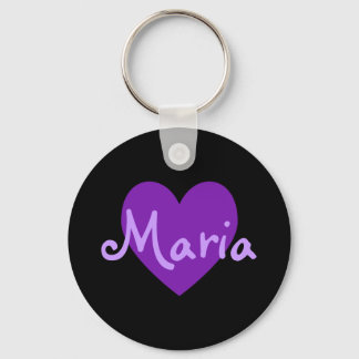 Maria in Purple Key Ring