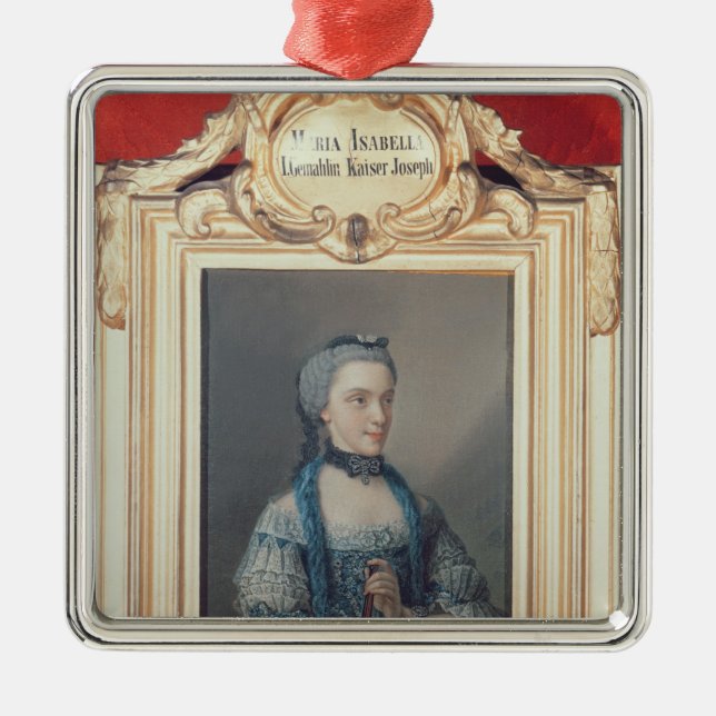 Maria Isabella of Parma Metal Tree Decoration (Front)
