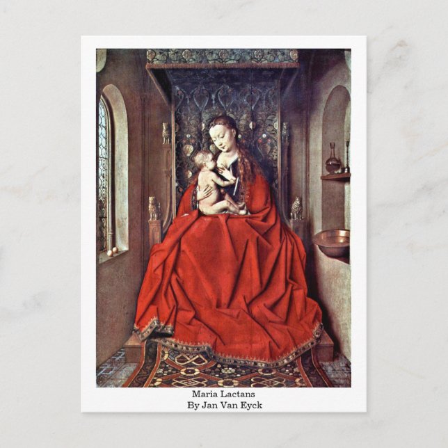 Maria Lactans By Jan Van Eyck Postcard (Front)