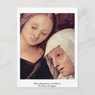 Maria Magdalena And Maria By Pietro Perugino Postcard