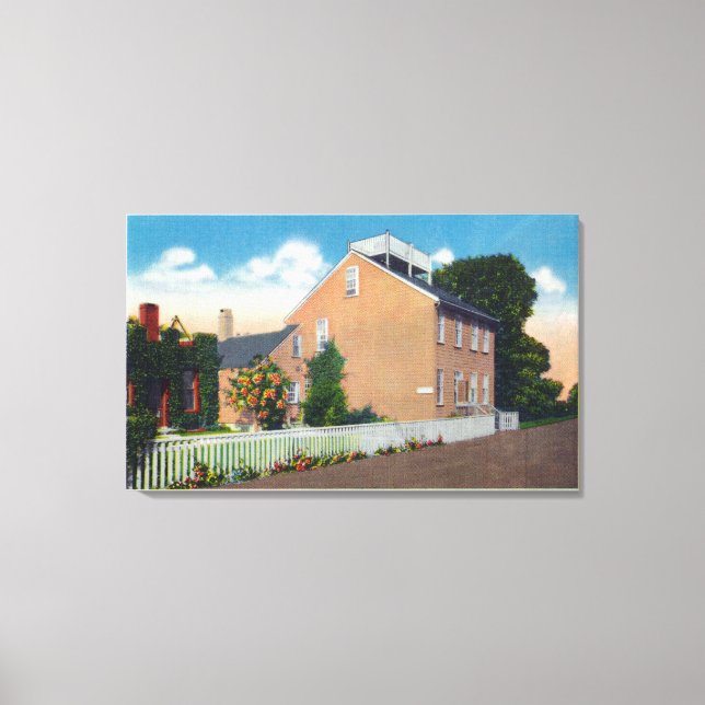 Maria Mitchell's Birthplace Canvas Print (Front)