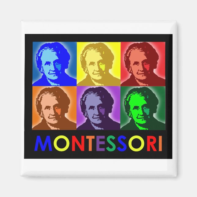 Maria Montessori Pop-Art Magnet (Front)