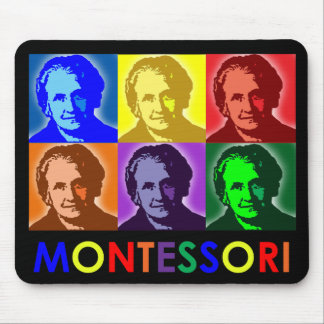 Maria Montessori Pop-Art Mouse Pad