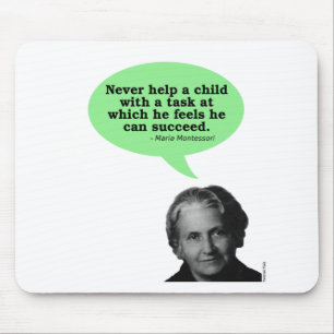 Maria Montessori Quote Mouse Mat