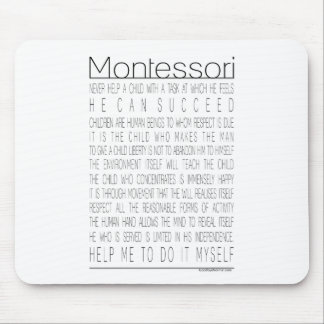 Maria Montessori Quotes Mouse Mat