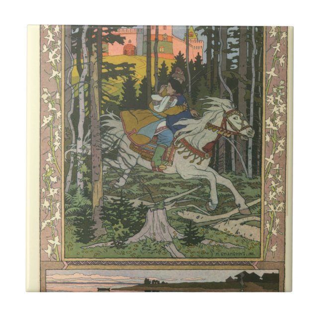 Maria Morevna By Ivan Bilibin Tile (Front)