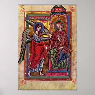 Maria Proclamation By Meister Der Braunschweig-Mag Poster